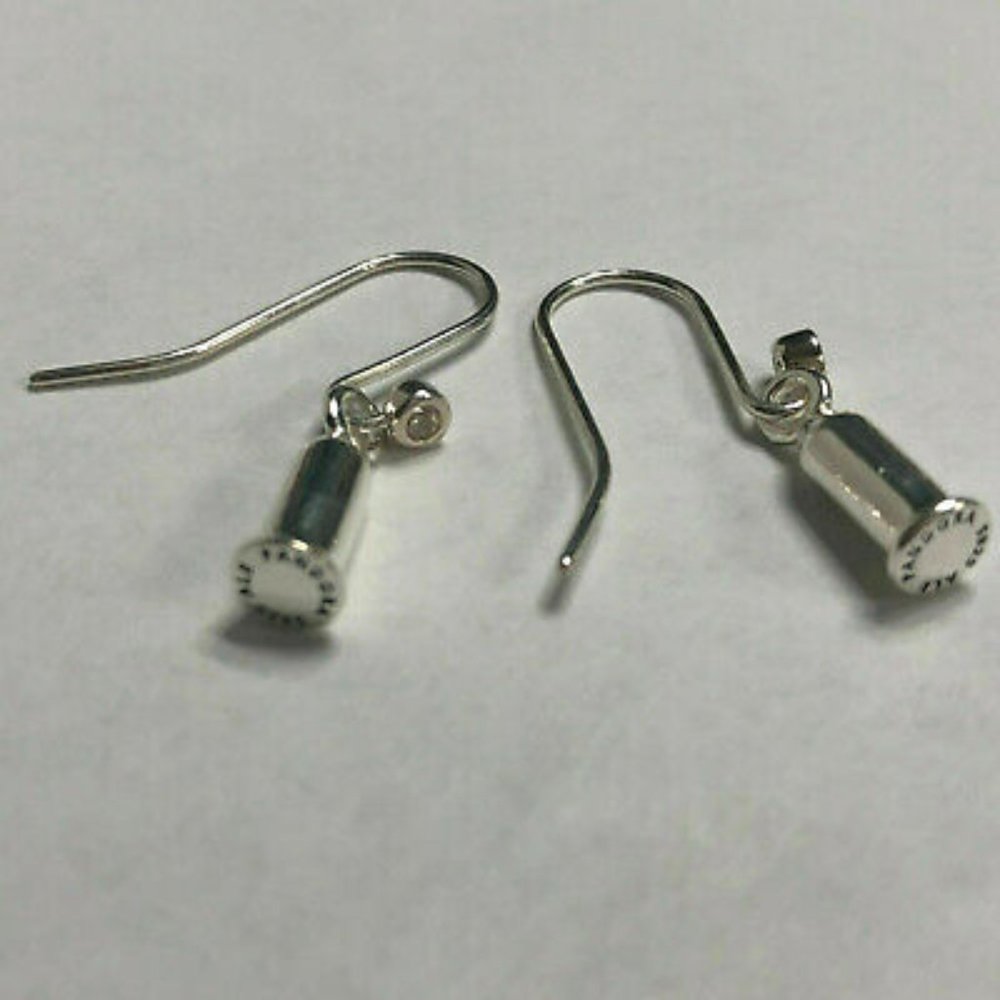 PANDORA Earring Charm Barrel Sterling Silver